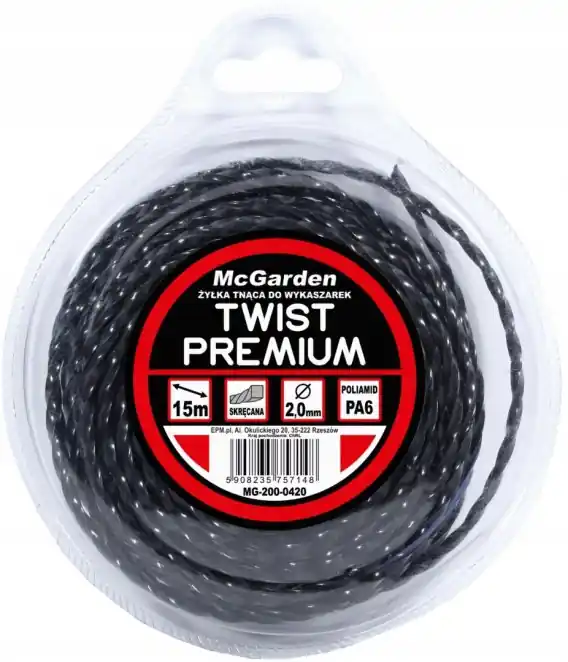 ŻYŁKA DO WYKASZARKI TWIST PREMIUM 2,0MM 15M Oferta limitowana