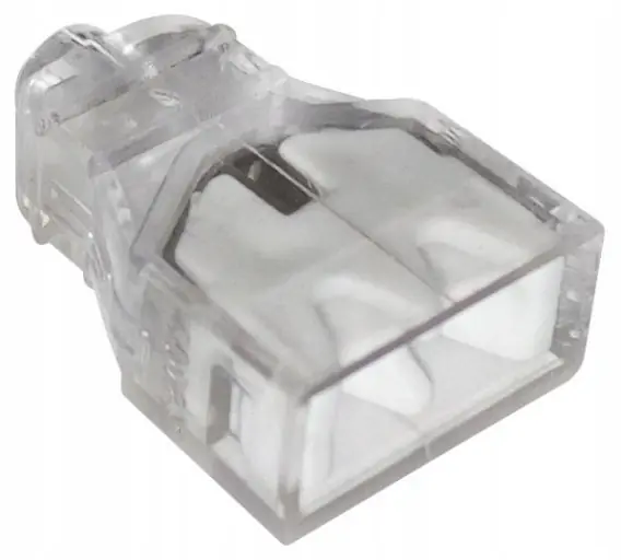 Wysoka jakość SZYBKOZŁĄCZKA 2*0,5-2,5MM2 TRANSPARENTNA/BIAŁY 10