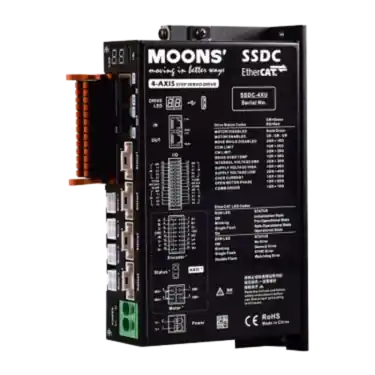 Zwrot pieniędzy Sterownik silnika serwokrokowego MOONS' SSDC03-A 12-48VDC 3A Pulse/ Analog / Qprogrammer / Modbus/RTU (1 axis)