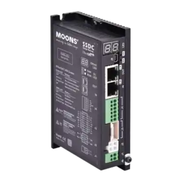 Zamów teraz Sterownik silnika serwokrokowego MOONS' SSDC06-EC 24-70VDC 6A Dual-Port EtherCAT (2xRJ45) / Qprogrammer / Analog