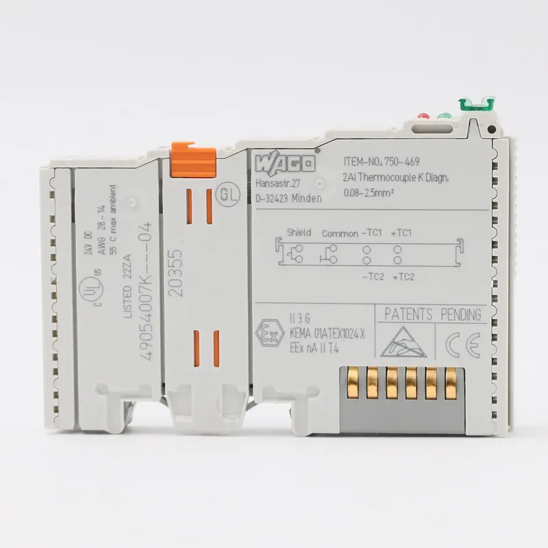 Wysoka jakość Wago 750-469 | 2-kanałowe wejście analogowe: termopara K: diagnostyka