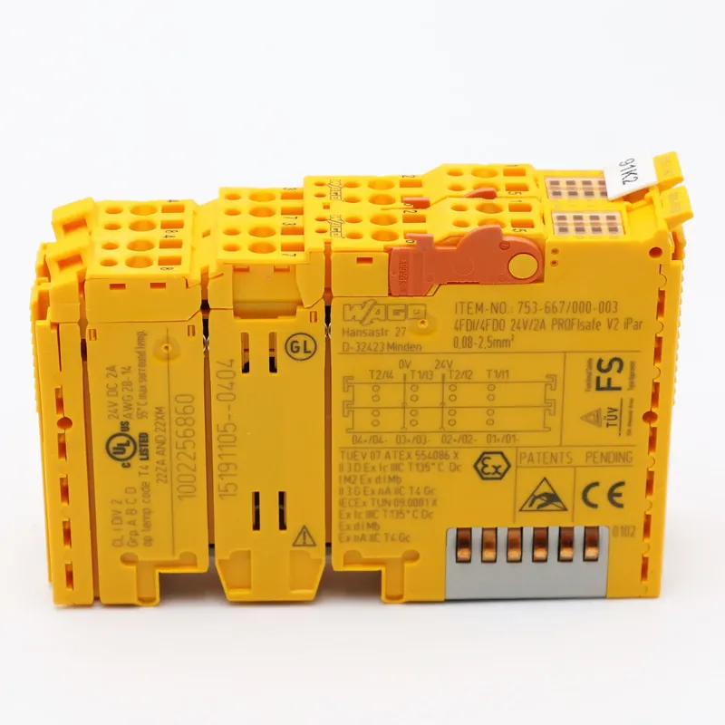 Najlepsza cena Wago 753-667/000-003 | Bezpieczne cyfrowe wejście/wyjście, 4/4 kanały DC 24 V 2A