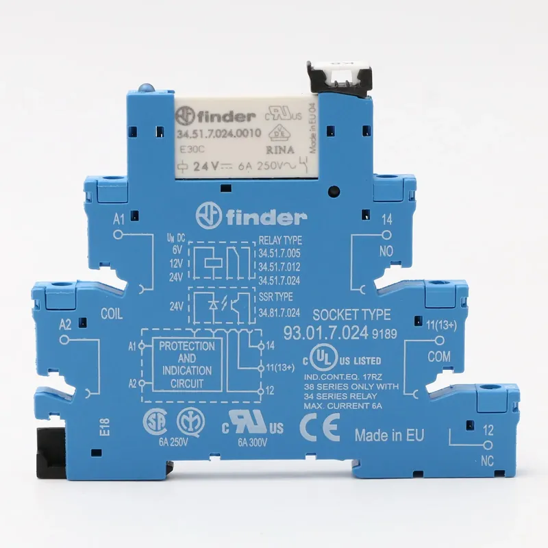 Zamów teraz Finder 34.51.7.024.0010 Przekaźnik z gniazdem 93.01.7.024