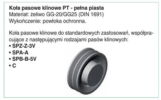 Koło pasowe PT132SPA1 SIT Kup teraz
