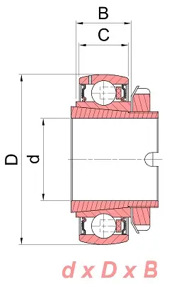 Autentyczny Łożysko samonastawne z wciąganą tuleją stożkową LK207G2H SNR