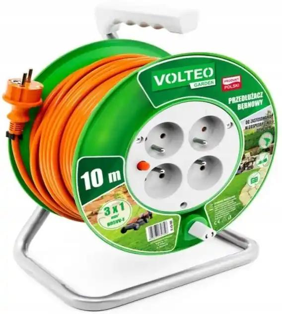 PRZEDŁUŻACZ OGRODOWY NA BĘBNIE 10M PRZEWÓD H05VV-F Ostatnia szansa