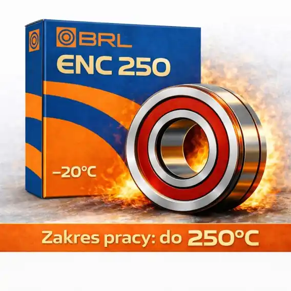 6209 2RS ENC 250°C BRL Łożysko kulkowe proste jednorzędowe (obroty max.: 2800rpm) Nowość